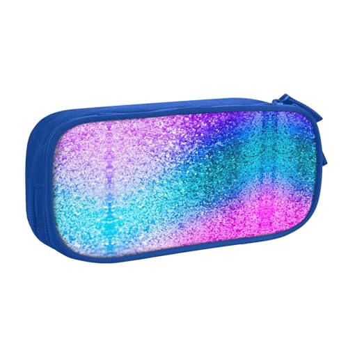 WYYDPPLK Federmäppchen mit Glitzer-Pailletten und Volldruck-Design, strapazierfähiges Oxford-Tuch, Federmäppchen für Schule, Büro und Reisen, Aufbewahrungstasche mit mehreren Fächern für Stifte von WYYDPPLK