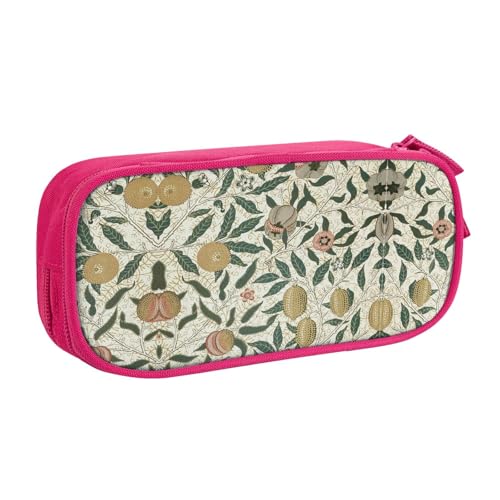 WYYDPPLK Federmäppchen mit Pflanzen und Früchten mit Volldruck-Design, strapazierfähiges Oxford-Tuch, Federmäppchen für Schule, Büro & Reisen, Aufbewahrungstasche mit mehreren Fächern für Stifte von WYYDPPLK