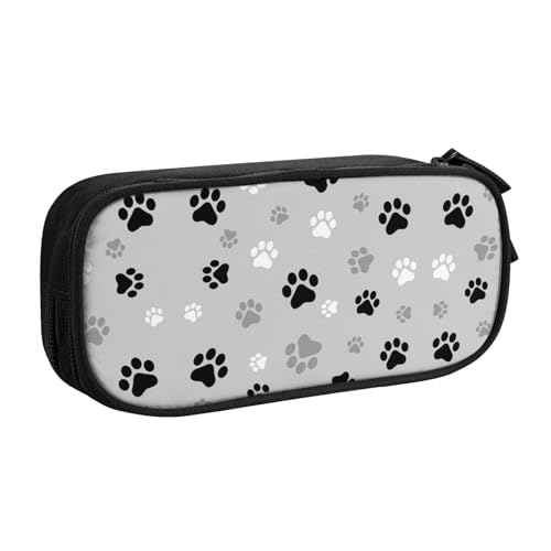 WYYDPPLK Federmäppchen mit Tierkrallendrucken, Volldruck-Design, strapazierfähiges Oxford-Tuch, Federmäppchen für Schule, Büro und Reisen, Aufbewahrungstasche mit mehreren Taschen für Stifte, Make-up von WYYDPPLK