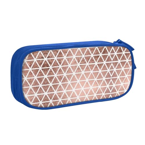 WYYDPPLK Federmäppchen mit rotgoldenem Muster und Volldruck-Design, strapazierfähiges Oxford-Tuch, Federmäppchen für Schule, Büro und Reisen, Aufbewahrungstasche mit mehreren Fächern für Stifte von WYYDPPLK