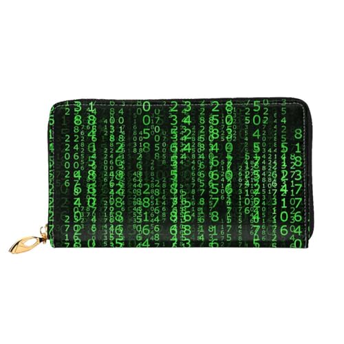 WYYDPPLK Lange Clutch-Geldbörse mit Horror-Geister-Motiv, Leder, mit Totenkopf-Aufdruck, durchgehend, doppelseitig, langlebig mit überlegener Speicherkapazität, Hacker Era1, Einheitsgröße von WYYDPPLK