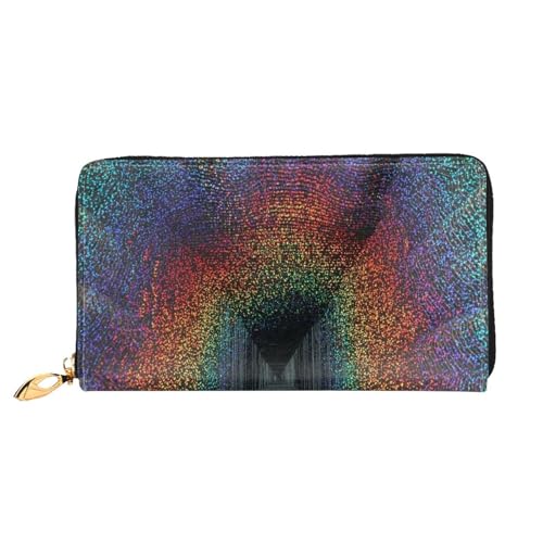 WYYDPPLK Naughty Pig Print Deluxe Leder Lange Clutch Geldbörse - Volldruck, doppelseitig, langlebig mit überlegener Speicherkapazität, Holografische Träume., Einheitsgröße von WYYDPPLK