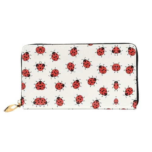 WYYDPPLK Naughty Pig Print Deluxe Leder Lange Clutch Geldbörse - Volldruck, doppelseitig, langlebig mit überlegener Speicherkapazität, Unendlich gesprenkeltes Muster, Einheitsgröße von WYYDPPLK