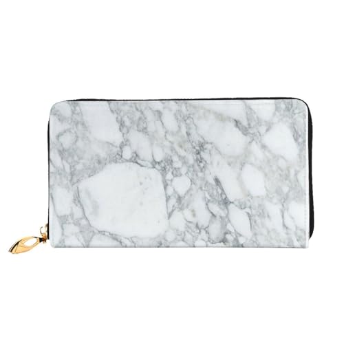 WYYDPPLK Pärchen Papageien Deluxe Leder Lange Clutch Geldbörse mit Olivendruck - Volldruck, doppelseitig, langlebig mit überlegener Speicherkapazität, Schwarz strukturierter Marmor, Einheitsgröße von WYYDPPLK