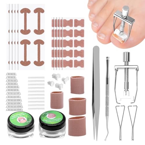 WYYFXY® Eingewachsene Zehennägel Set Eingewachsener Zehnagel Korrektur Nagelspange Fußnäge Nagelkorrekturspange Zehennagel Korrektur Patch Set für Eingewachsene von WYYFXY