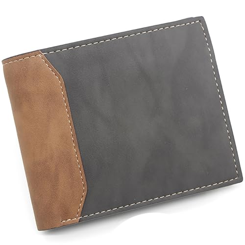 WZCZZHA Herren geldbörse, portmonee Herren Modische Geldbeutel – Männer Brieftasche im klassischen Design hochwertige für den modernen Mann. (schwarz) von WZCZZHA