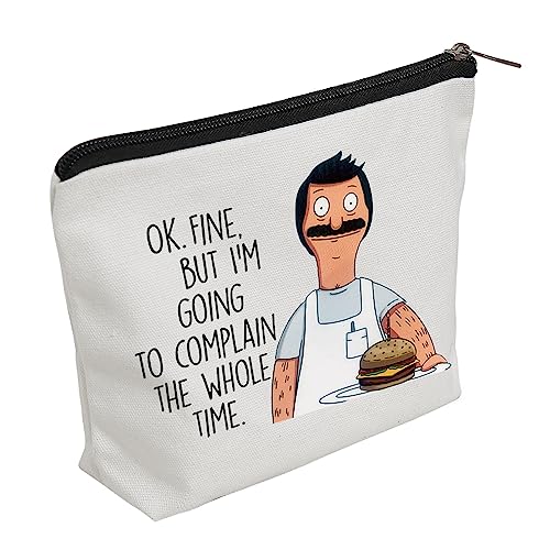 WZJHCL Bob Merchandise Burger Fans Reisetasche Bob Belcher Make-up Kulturbeutel Zubehör Tasche Bob Fans Organizer Bob Geschenk für Frauen, OK Fine, modisch von WZJHCL