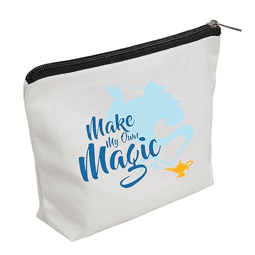 WZJHCL Magic Lamp Zitate Make-up-Tasche, Jasmin-inspirierte Kosmetiktasche, Aladdin-Liebhaber, Aufbewahrungstasche, Aladin-Fans, Survival-Kit, Magie machen, modisch von WZJHCL