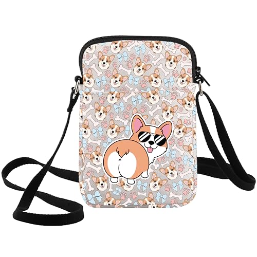 WZMPA Corgi Puppy Crossbody Bag Corgi Owner Gift Pet Corgis Shoulder Bag Welsh Corgis Merchandise, Corgi Cb, Passform: WZMPA Corgi Puppy Crossbody Bag Corgi Owner Gift Pet Corgis Shoulder Bag Welsh Corgis Merchandise, Corgi Cb, Passform: von WZMPA