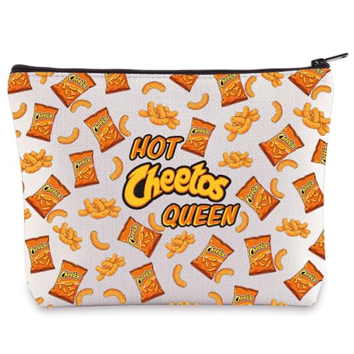 WZMPA Corncob Lebensmittel-Kosmetiktasche, Lebensmittel-Fans, Geschenke, heiße Königin, Make-up-Tasche mit Reißverschluss für Frauen und Mädchen, Hot Queen, PASSFORM: von WZMPA