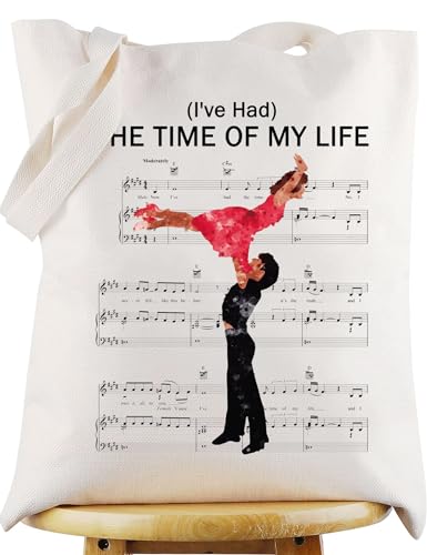 WZMPA Musik-Tragetasche Frances and Johnny Fans Geschenk I'Ve Had The Time Of My Life 80er Jahre Film Schultertasche, Time of My Life - T, Large von WZMPA