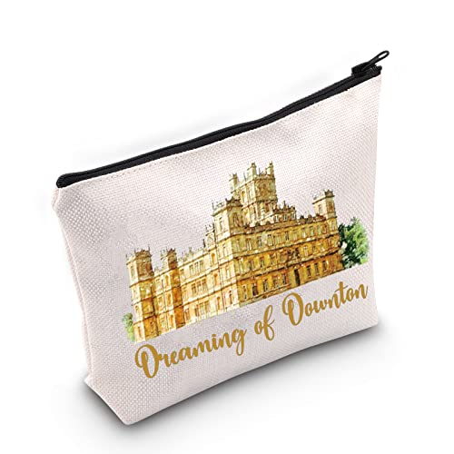 WZMPA Downton TV-Show Kosmetiktasche Downton Fans Geschenke Dreaming Of Downton Reißverschlusstasche für Frauen Mädchen, Dream Downton, Passform von WZMPA