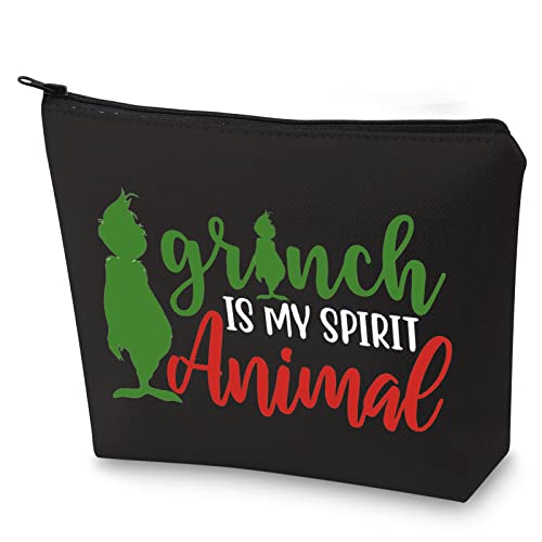 WZMPA Green Monster Kosmetiktasche Make-up-Tasche Doctor Cat Fans Geschenke Monster Is My Spirit Tier Reißverschluss Tasche für Frauen Mädchen, Green Monster Bl, Passform von WZMPA