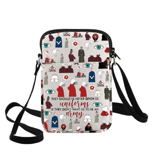 WZMPA Handmaid Offred Crossbody Bag Handmaid's Tale Fan Geschenk They Never Should Have Given Us Handmaid Shoulder Bag Handmaid Offred Merch, Unilorms Army Cb, medium von WZMPA