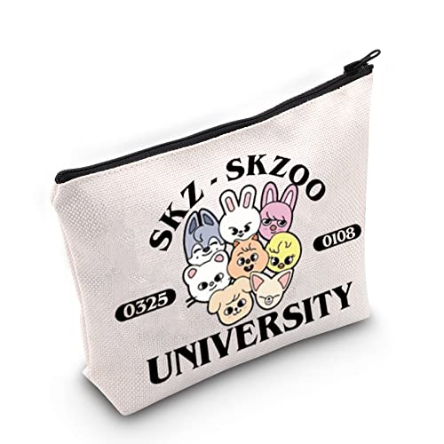 WZMPA K-Pop SKZ Kosmetiktasche K-Pop Band Fans Geschenke koreanischer Jungen Band Reißverschluss Beutel für Fans, Skz, Passform von WZMPA