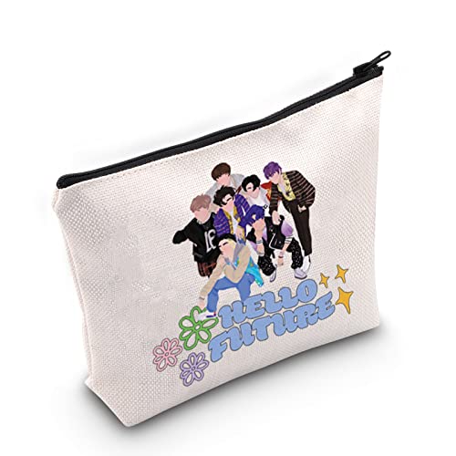 WZMPA Kosmetiktasche für Jungen, NCT-Band, Kosmetiktasche, K-Pop-Musik-Fans, Geschenk, Hello Future, Reißverschlussbeutel für Fans, Hello Future, Passform von WZMPA