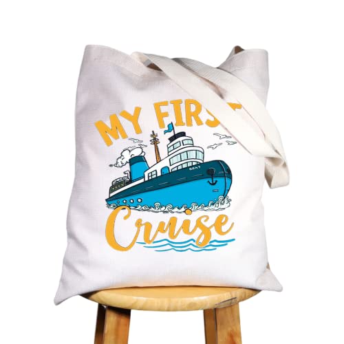 WZMPA Kosmetiktasche für Kreuzfahrt, Urlaub, Kreuzfahrt, 2022, Geschenke, Meine erste Kreuzfahrt, Reißverschluss, Tasche für Frauen und Mädchen, First Cruise Tg, Passform von WZMPA