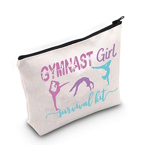 WZMPA Kosmetiktasche für Mädchen mit Gymnastik-Motiv, Geschenk für Gymnastik und Mädchen, mit Reißverschluss, für Gymnastik, Training, Geschenk, Gymnastic Girl von WZMPA