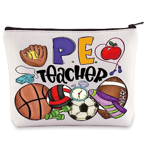 WZMPA PE Lehrer Kosmetiktasche PE Lehrer Geschenke Physical Education Lehrer Make-up Reißverschluss Beutel PE Lehrer Merchandise, PE Lehrer, Kosmetiktasche von WZMPA