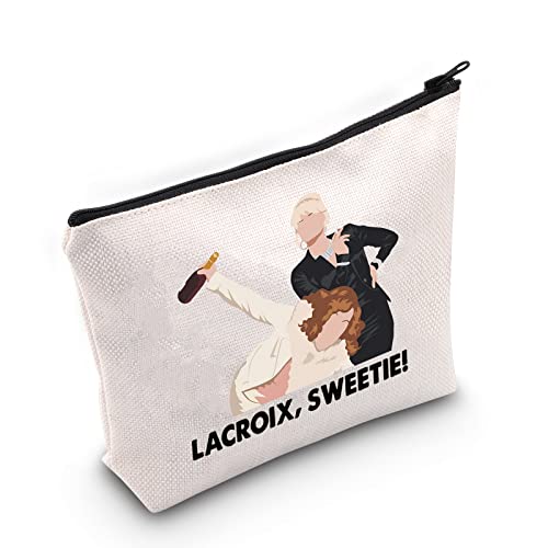 WZMPA Patsy and Edina Kosmetiktasche Make-up-Tasche Filmfans Geschenk Lacroix Sweetie Sitcom Reißverschluss Tasche für Frauen Mädchen, Lacroix Sweetie, Passform von WZMPA