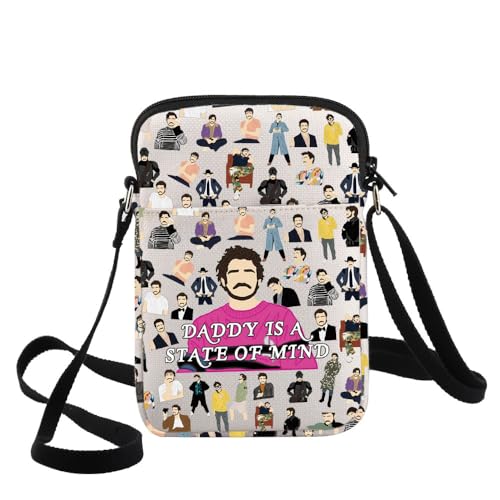 WZMPA Pedro Crossbody Bag Pedro Fans Gift Daddy Is A State Of Mind Pedro Travel Shoulder Bag Pedro Merch, Daddy is a Cb, medium von WZMPA
