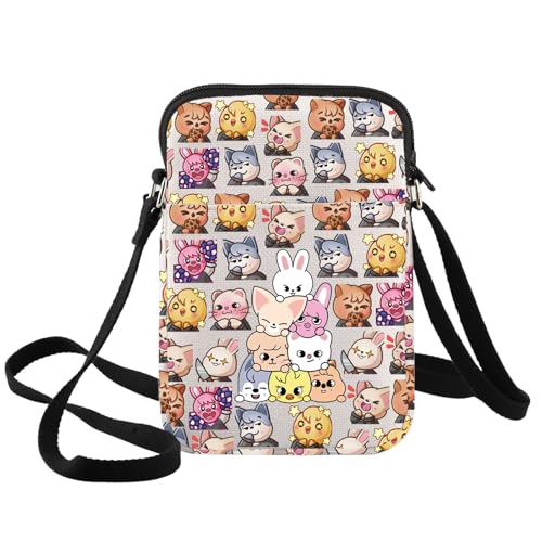 WZMPA SKZ K-POP Crossbody Bag SKZOO Fans Geschenk SKZOO Anime Umhängetasche SKZ Mitglied Geschenk, Skz Cb, medium von WZMPA
