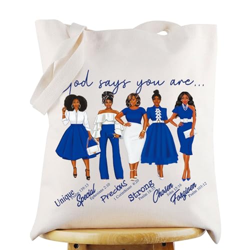 WZMPA Sorority ZPB Kosmetiktasche für Damen, Geschenk "God Says You Are Sorority", mit Reißverschluss, Zeta-Utensilien, God Says ZPB T, Kosmetiktasche von WZMPA