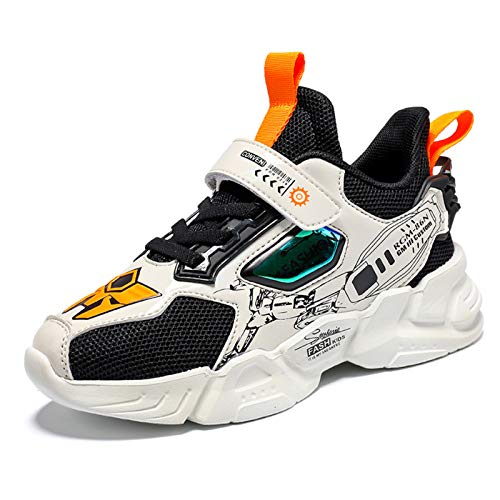 WZRUISEN Kinder Sportschuhe Mode Kleine Jungen Freizeitschuhe Kinder Sportschuhe 28 EU Weiß von WZRUISEN