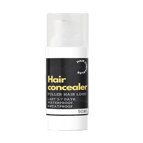 Haar-Concealer-Creme, schwarzer Concealer, regenfest, schweißresistenter Haaransatzpuder, langanhaltendes Ansatz-Abdeckspray, für Männer und Frauen von WZTFWCHSTH