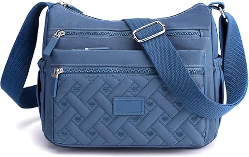 WZTFWCHSTH Umhängetasche, Nylon-Umhängetasche, Reisehandtasche für Damen, große Kapazität, mit mehreren Fächern, weich und mit mehreren Fächern für Damen von WZTFWCHSTH
