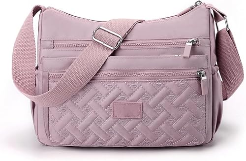 WZTFWCHSTH Umhängetasche, Nylon-Umhängetasche, Reisehandtasche für Damen, große Kapazität, mit mehreren Fächern, weich und mit mehreren Fächern für Damen von WZTFWCHSTH