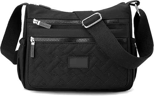 WZTFWCHSTH Umhängetasche, Nylon-Umhängetasche, Reisehandtasche für Damen, große Kapazität, mit mehreren Fächern, weich und mit mehreren Fächern für Damen von WZTFWCHSTH