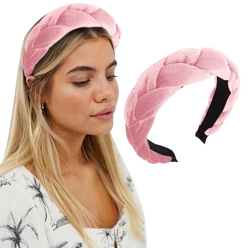 Haarreifen Damen Samt Haarreif Trachten Geflochten Stirnband, Damen Haarreif Breit Schwarz Haarschmuck, rutschfest, Vintage Gepolsterte Haarreifen, Stirnbänder Kopfband Haarreifen Damen Samt Haarreif Trachten Geflochten Stirnband, Damen Haarreif Breit Schwarz Haarschmuck, rutschfest, Vintage Gepolsterte Haarreifen, Stirnbänder Kopfband von WZXGNGNCA