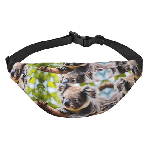 A Little Koala Reise-Hüfttasche, geeignet für Sport, Laufen, Radfahren, Reisen, Angeln, Jungen, große Umhängetasche, Hüfttasche von WZYCWB