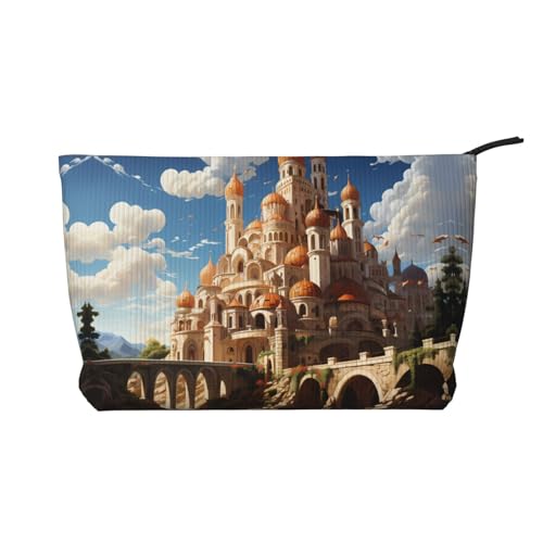 Anime Castle Sky Damen-Kosmetiktasche, tragbare Geldbörse mit Reißverschluss, geeignet für Reisen und die tägliche Aufbewahrung von Kosmetika Anime Castle Sky Damen-Kosmetiktasche, tragbare Geldbörse mit Reißverschluss, geeignet für Reisen und die tägliche Aufbewahrung von Kosmetika von WZYCWB