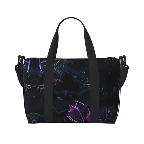 Black Mystery Damen Handtasche Crossbody Reisetasche Casual Handtasche mit Reißverschluss Geeignet für Arbeit Reisen Fitness Reisen von WZYCWB