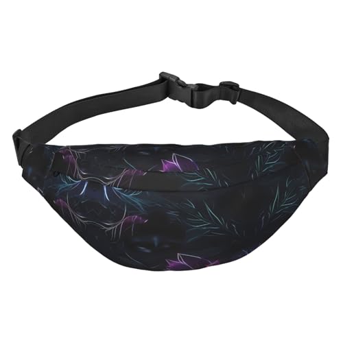 Black Mystery Travel Fashion Hüfttasche, geeignet für Sport, Laufen, Radfahren, Reisen, Angeln, Jungen, große Crossbody-Hüfttasche Black Mystery Travel Fashion Hüfttasche, geeignet für Sport, Laufen, Radfahren, Reisen, Angeln, Jungen, große Crossbody-Hüfttasche von WZYCWB