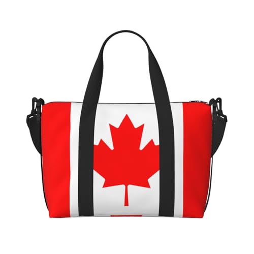 Canadian Flag Damen Handtasche Crossbody Reisetasche Casual Handtasche mit Reißverschluss Geeignet für Arbeit Reisen Fitness Reisen Schwarz Einheitsgröße Canadian Flag Damen Handtasche Crossbody Reisetasche Casual Handtasche mit Reißverschluss Geeignet für Arbeit Reisen Fitness Reisen Schwarz Einheitsgröße von WZYCWB