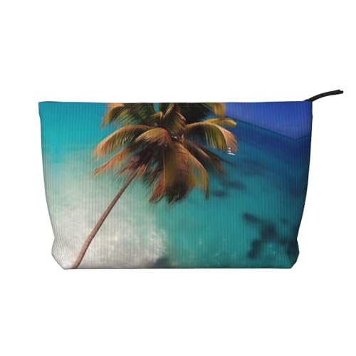 Caribbean Islands Damen-Kosmetiktasche, tragbare Geldbörse mit Reißverschluss, geeignet für Reisen und die tägliche Aufbewahrung von Kosmetika, Schwarz, Einheitsgröße Caribbean Islands Damen-Kosmetiktasche, tragbare Geldbörse mit Reißverschluss, geeignet für Reisen und die tägliche Aufbewahrung von Kosmetika, Schwarz, Einheitsgröße von WZYCWB
