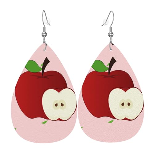 Cartoon-rote Früchte-Leder-Ohrringe, europäischer und amerikanischer Stil, Ohrringe für junge Frauen, Geburtstagsgeschenke/Valentinstagsgeschenke Cartoon-rote Früchte-Leder-Ohrringe, europäischer und amerikanischer Stil, Ohrringe für junge Frauen, Geburtstagsgeschenke/Valentinstagsgeschenke von WZYCWB