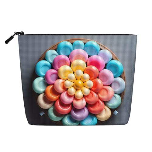 Colorful Candy Damen Kultur- und Kosmetiktasche, Unisex-Kulturbeutel, Aufbewahrungstasche für Körperpflege Colorful Candy Damen Kultur- und Kosmetiktasche, Unisex-Kulturbeutel, Aufbewahrungstasche für Körperpflege von WZYCWB