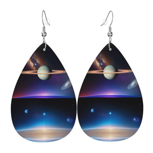 Cosmic Saturn Leder-Ohrringe, europäischer und amerikanischer Stil, Ohrringe für junge Frauen, Geburtstagsgeschenke/Valentinstagsgeschenke Cosmic Saturn Leder-Ohrringe, europäischer und amerikanischer Stil, Ohrringe für junge Frauen, Geburtstagsgeschenke/Valentinstagsgeschenke von WZYCWB