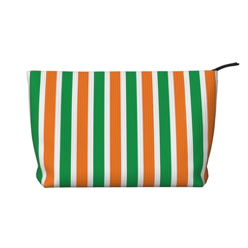 Damen-Kosmetiktasche aus Cord mit Flagge der Elfenbeinküste, tragbare Geldbörse mit Reißverschluss, geeignet für Reisen und die tägliche Aufbewahrung von Kosmetika von WZYCWB