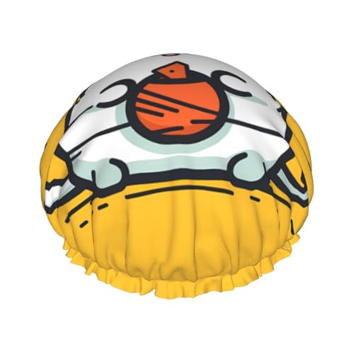 Doppelschichtige Duschhaube für Damen, strapazierfähig, wiederverwendbar, großes Design, geeignet für alle Haarlängen, geeignet für Mädchen, Spa und Heimsalon. von WZYCWB