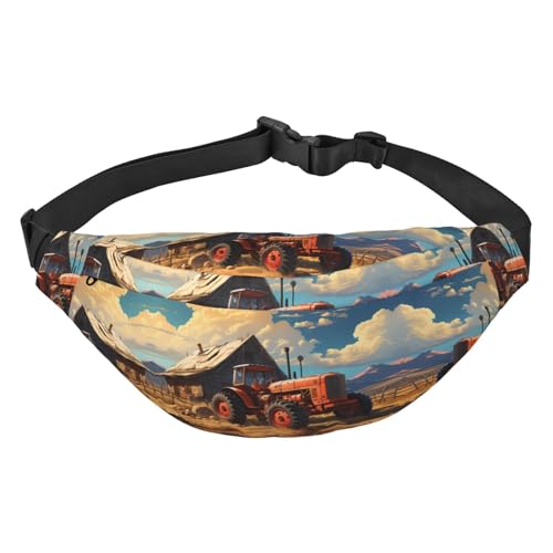 Farm Red Traktor Travel Fashion Hüfttasche, geeignet für Sport, Laufen, Radfahren, Reisen, Angeln, Jungen, große Crossbody-Hüfttasche Farm Red Traktor Travel Fashion Hüfttasche, geeignet für Sport, Laufen, Radfahren, Reisen, Angeln, Jungen, große Crossbody-Hüfttasche von WZYCWB