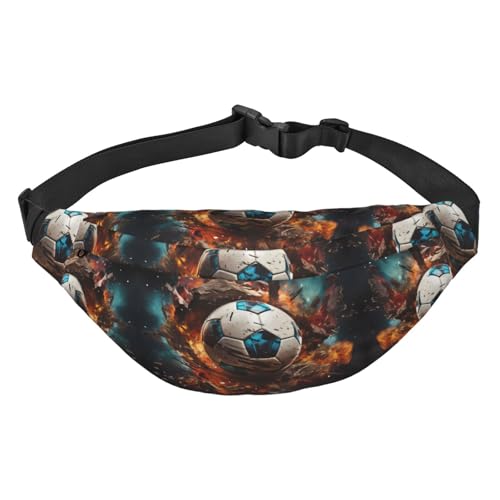 Firecracker Fußball-Reise-Hüfttasche, geeignet für Sport, Laufen, Radfahren, Reisen, Angeln, Jungen, große Crossbody-Hüfttasche Firecracker Fußball-Reise-Hüfttasche, geeignet für Sport, Laufen, Radfahren, Reisen, Angeln, Jungen, große Crossbody-Hüfttasche von WZYCWB