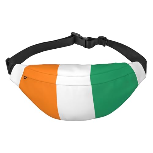 Flag of Cote d'Ivoire Travel Fashion Waist Bag, Suitable for Sports, Running, Cycling, Traveling, Fishing Boys Large Crossbody Waist Bag, von WZYCWB