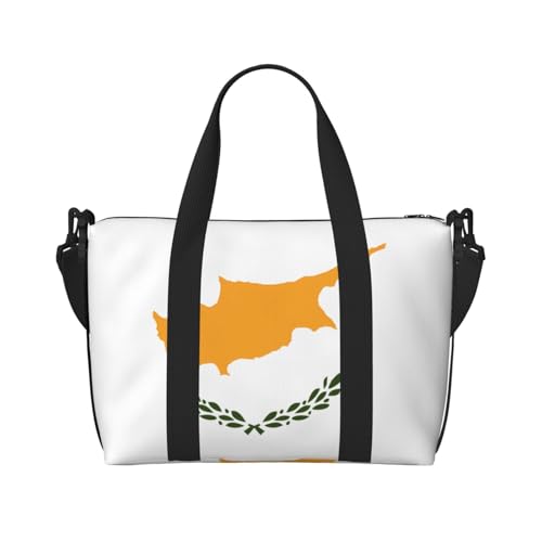 Flag of Cyprus Damen Handheld Crossbody Reisetasche Casual Handtasche mit Reißverschluss Geeignet für Arbeit Reisen Fitness Reisen Schwarz Einheitsgröße Flag of Cyprus Damen Handheld Crossbody Reisetasche Casual Handtasche mit Reißverschluss Geeignet für Arbeit Reisen Fitness Reisen Schwarz Einheitsgröße von WZYCWB