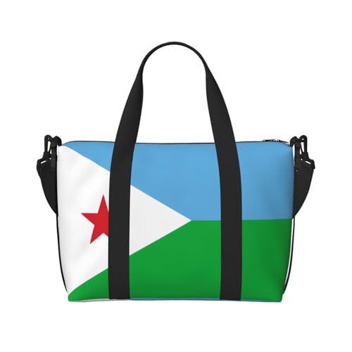 Flag of Djibouti Damen Handheld Crossbody Reisetasche Casual Handtasche mit Reißverschluss Geeignet für Arbeit Reisen Fitness Reisen Schwarz Einheitsgröße Flag of Djibouti Damen Handheld Crossbody Reisetasche Casual Handtasche mit Reißverschluss Geeignet für Arbeit Reisen Fitness Reisen Schwarz Einheitsgröße von WZYCWB