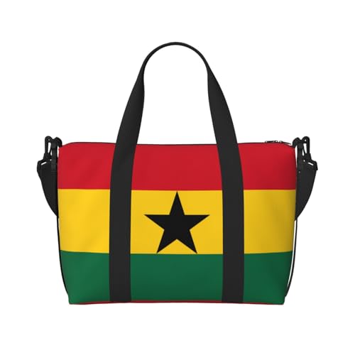 Flag of Ghana Damen Handtasche Crossbody Reisetasche Casual Handtasche mit Reißverschluss Geeignet für Arbeit Reisen Fitness Reisen von WZYCWB